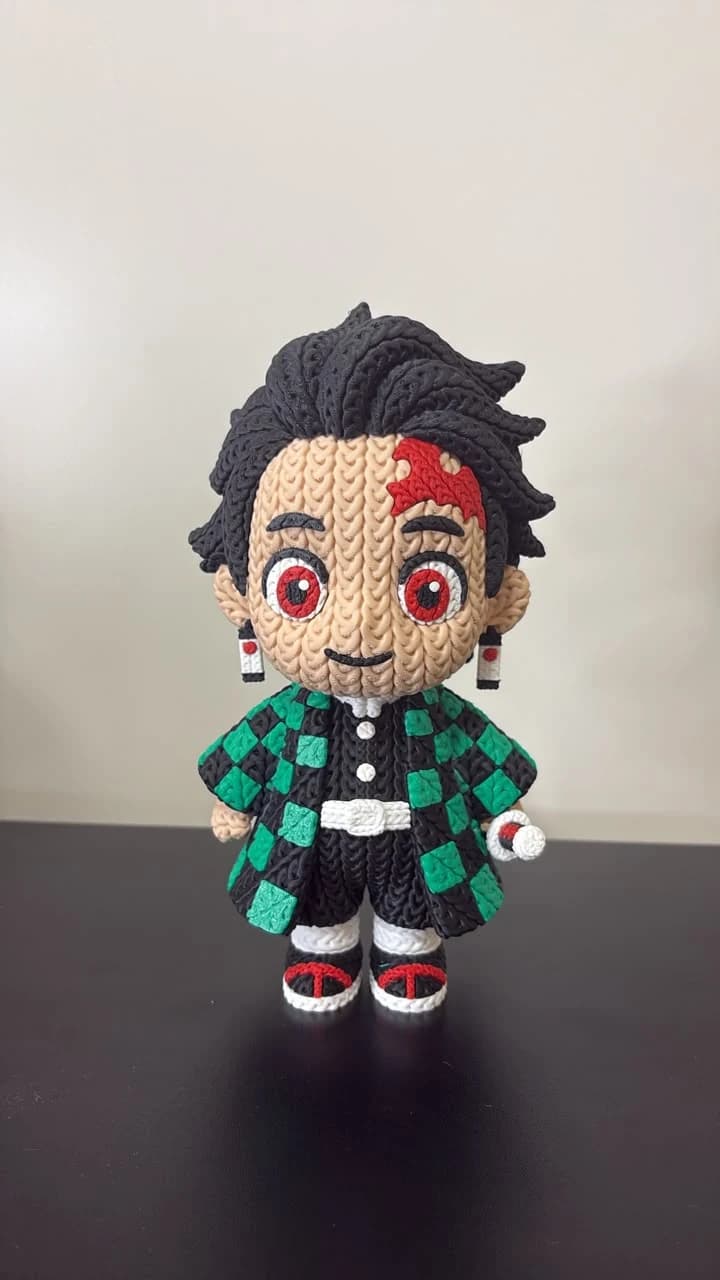 Tanjiro Kamado, peça de impressão 3D da Fio & Forma Studio
