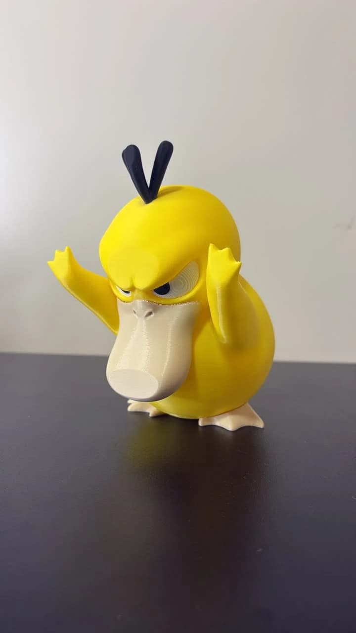 Psyduck, peça de impressão 3D da Fio & Forma Studio