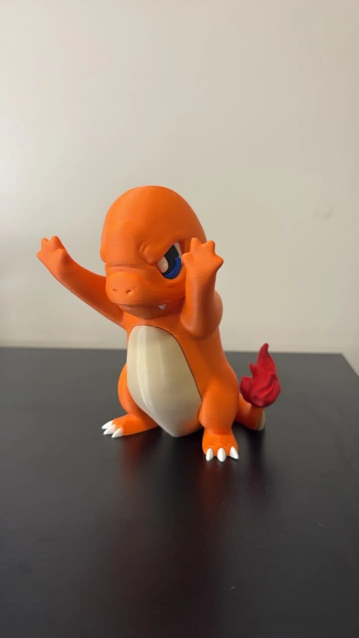 Charmander, peça de impressão 3D da Fio & Forma Studio
